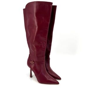 Sam Edelman Burgundy Heeled Boots